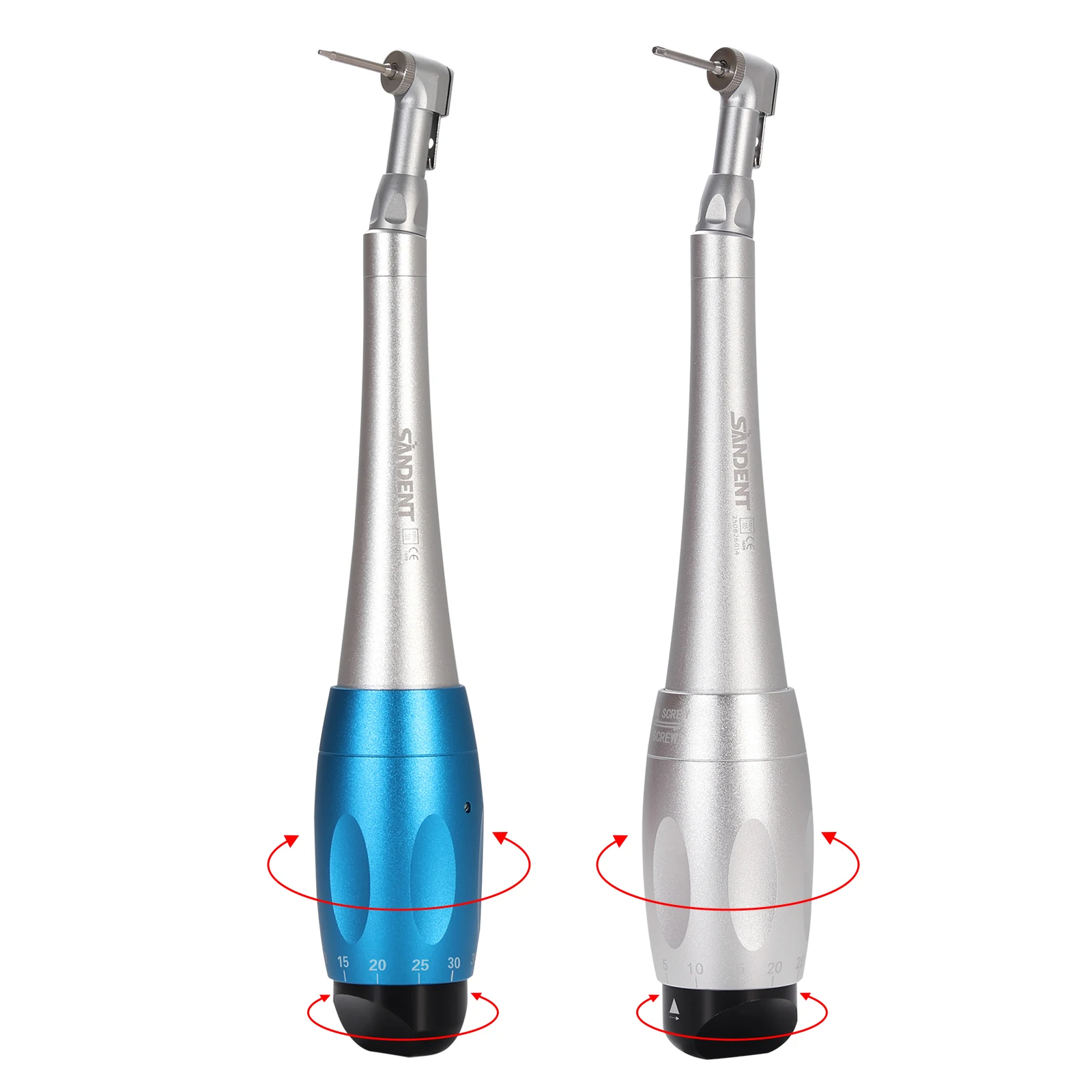 Universal Dental Torque Wrench Universal Implant Wrench Contra Angle Latch-Type Head Design 12 Drivers Precise Torque Tool