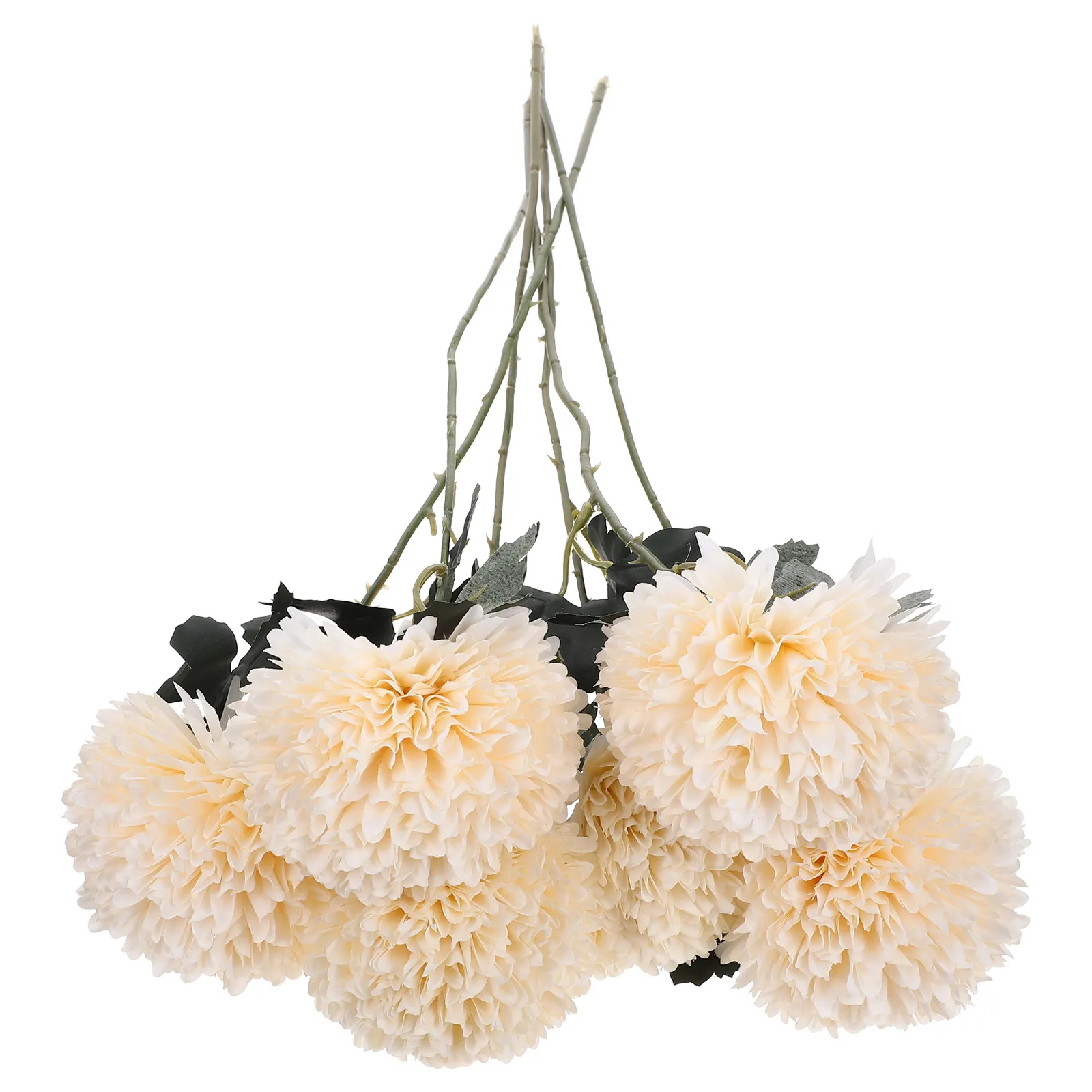 

6pcs Artificial Flower Decoration Faux Dandelion Bouquet Wedding Home Fake Dandelions Realistic for Banquet