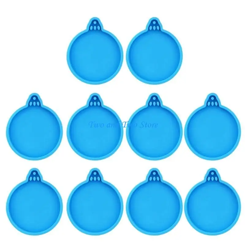 

HX6F Beautiful Resin Mould Crystal Ornaments Makiing Mold Christmas Round Silicone Mold Handy Blank Mold for Artistic Creator