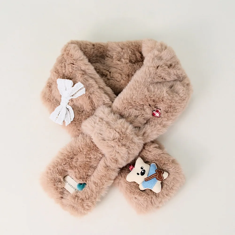 

Модный шарф с воротником из искусственного меха, мягкие ультра женские шарфы, пушистое пальто с запахом на шею, платье