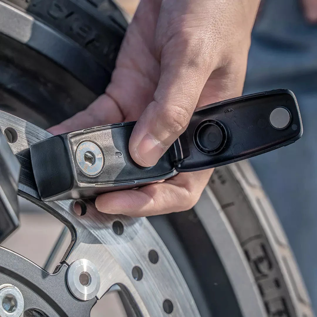 Yeelock Vân Tay Phanh Đĩa Khóa Móc Khóa Thông Minh Khóa Xe Đạp IPX7 Không Thấm Nước Lithium Mangan Pin Nút Chống Đập Phá