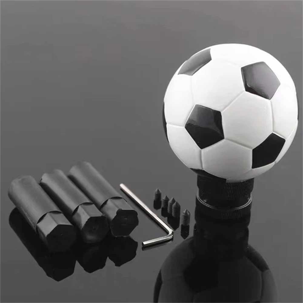 Universal Football Style Car MT AT Resin Manual Gear Shift Knob Gearshift Shifter Stick Lever Headball Pen ARM