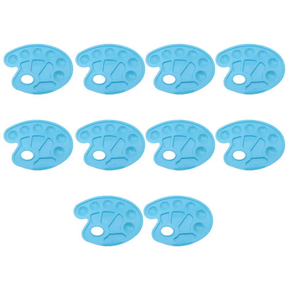 

10pcs Palette Set Durable Lightweight Easy Wash Kids Paint Tray For Kids DIY Watercolor Craft Painting Supplies