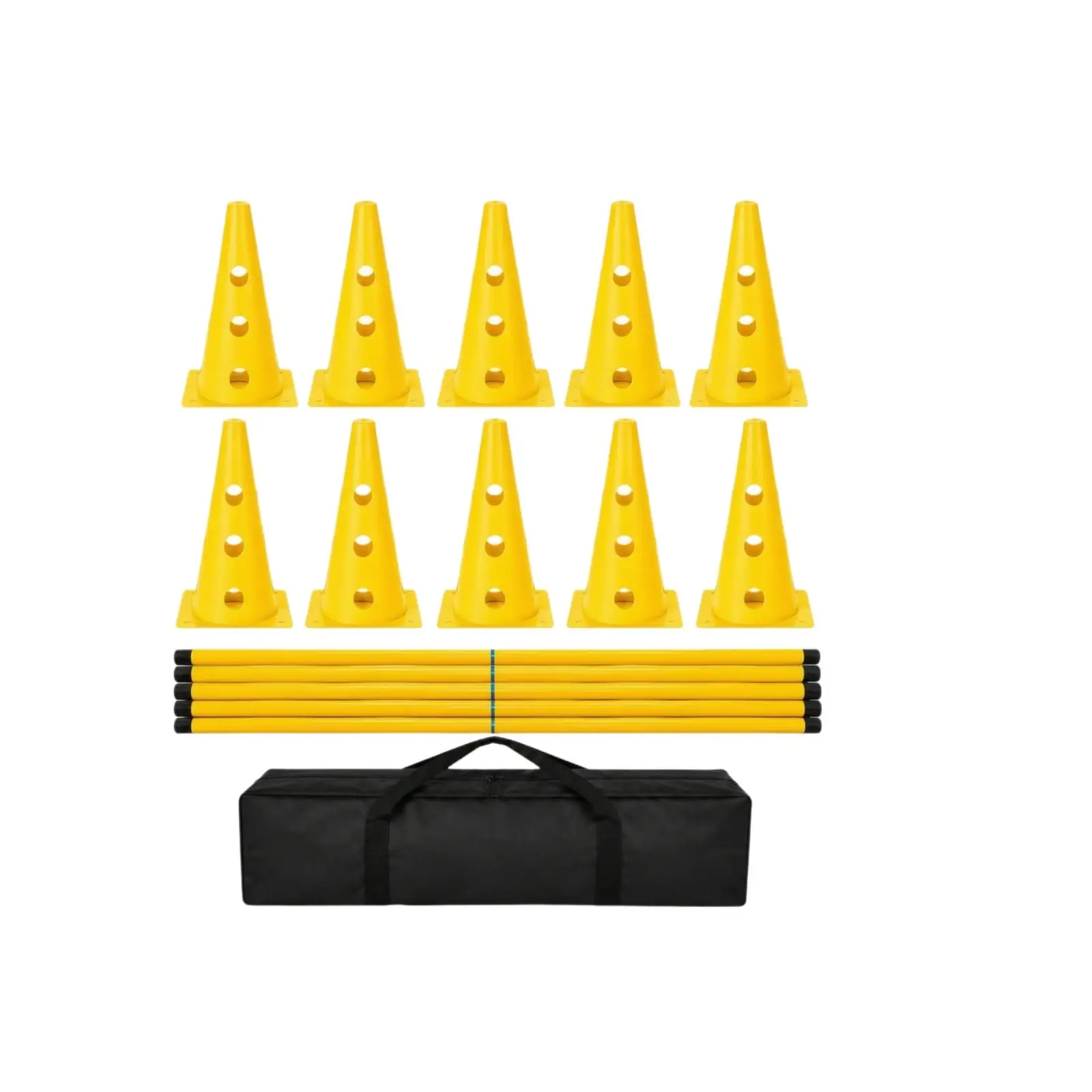 Children Hurdle for Agility Dog Training Portable Obstacle Kit with Storage Bag Adjustable Rods for Pet Speed