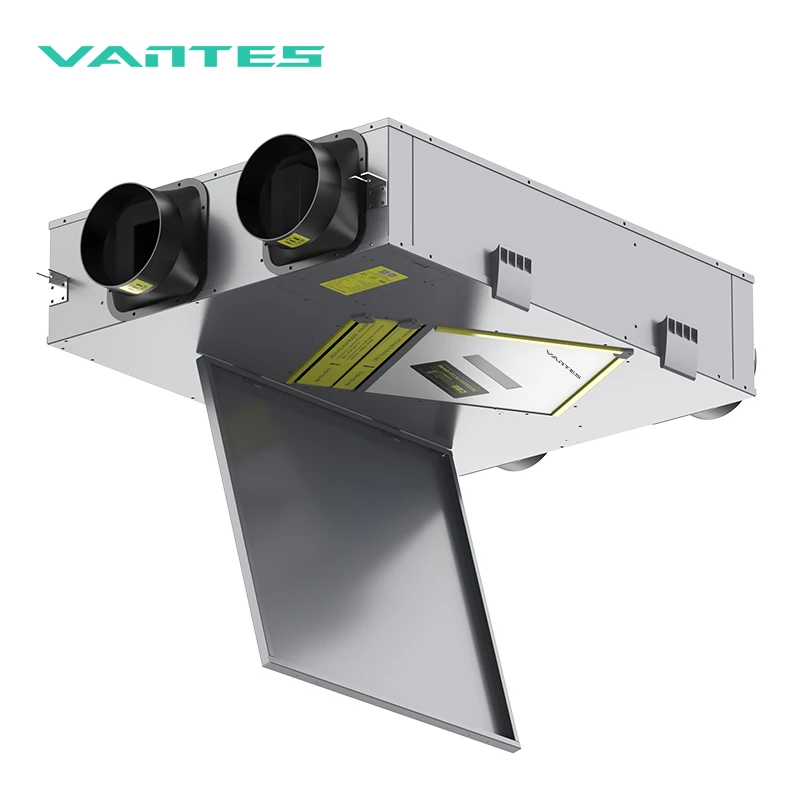 Energy-Efficient HVAC Heat Recovery Ventilation System Unit Outdoor Warehouse Hospital Basement Workshop with WIFI