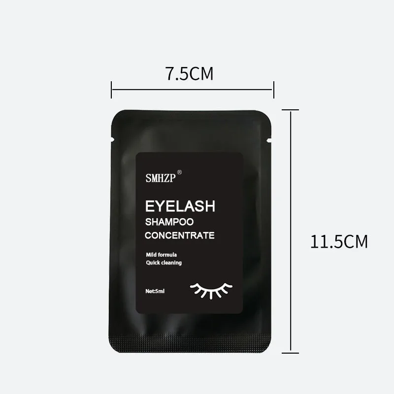 Eyelash Extension Shampoo Concentrate 5ml Lash Bath Foam Cleanser Mousse Friendly For Daily Face lash cleanser concentrate