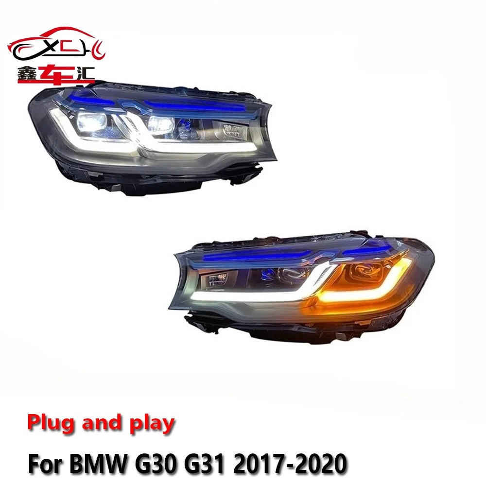 

Car Accessorie Lights For BMW G30 G31 G38 LED Headlight 2017-2021 5 Series 530i 525i M5 G38 Headlamp Front DRL Signal