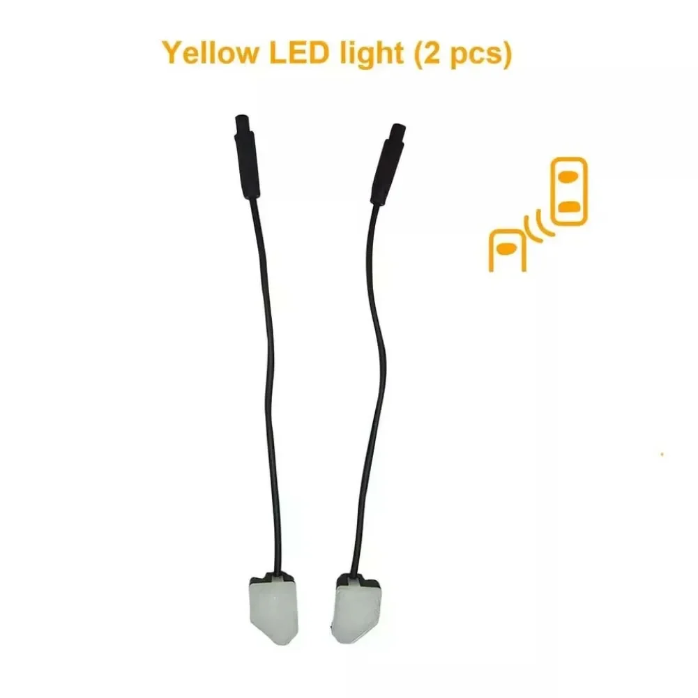 2pcs Car Blind Spot Detection System Lens Light BSD Lens Lights Alarm Safety Driving Transmits Signals For All Car Accessories