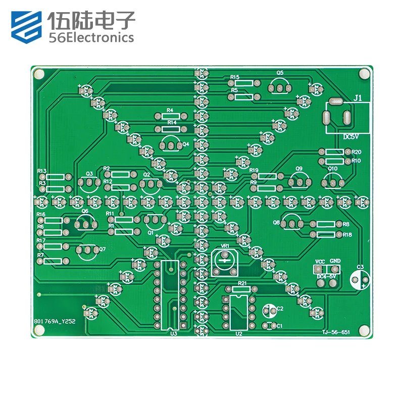 Pattern Flashing LED Beige Flowing Water Light Kit NE555+CD4017 Self Assembly and Welding Parts Electronic DIY Kit