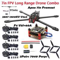 Apex 7in 315mm Carbon Fiber Frame 2807 1300KV Brushless Motor F4 V3S FC 60A ESC 7in propeller Combo for FPV 7\