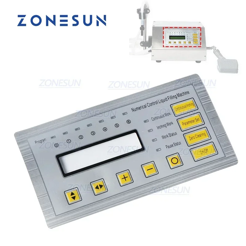 

ZONESUN GFK-160 Display Panel Sticker for Liquid Filling Machine
