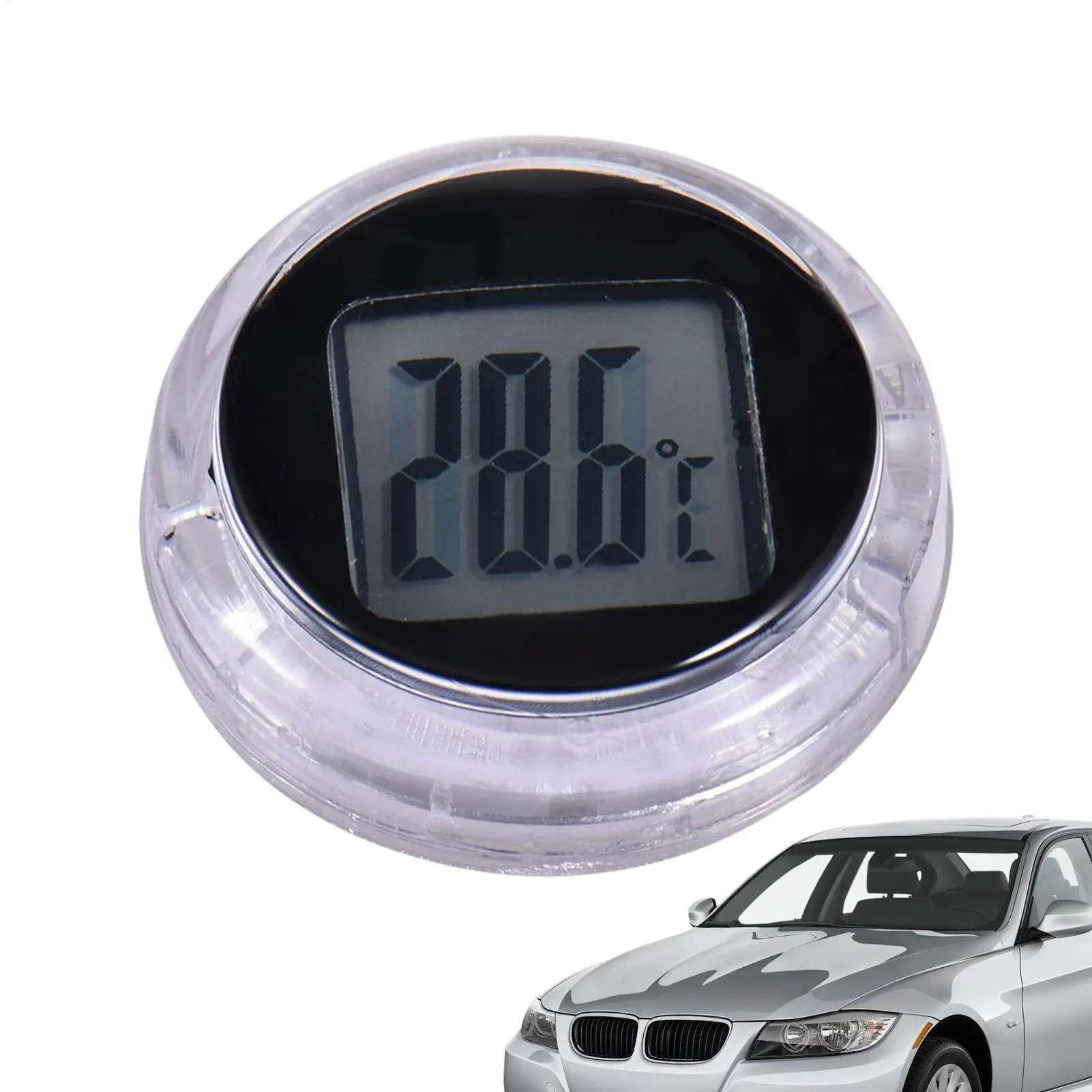 Adhesive Digital Temperature Meter Portable Waterproof Thermometer for Car Motorcycle Truck Outdoor Dashboard Measuring Tool