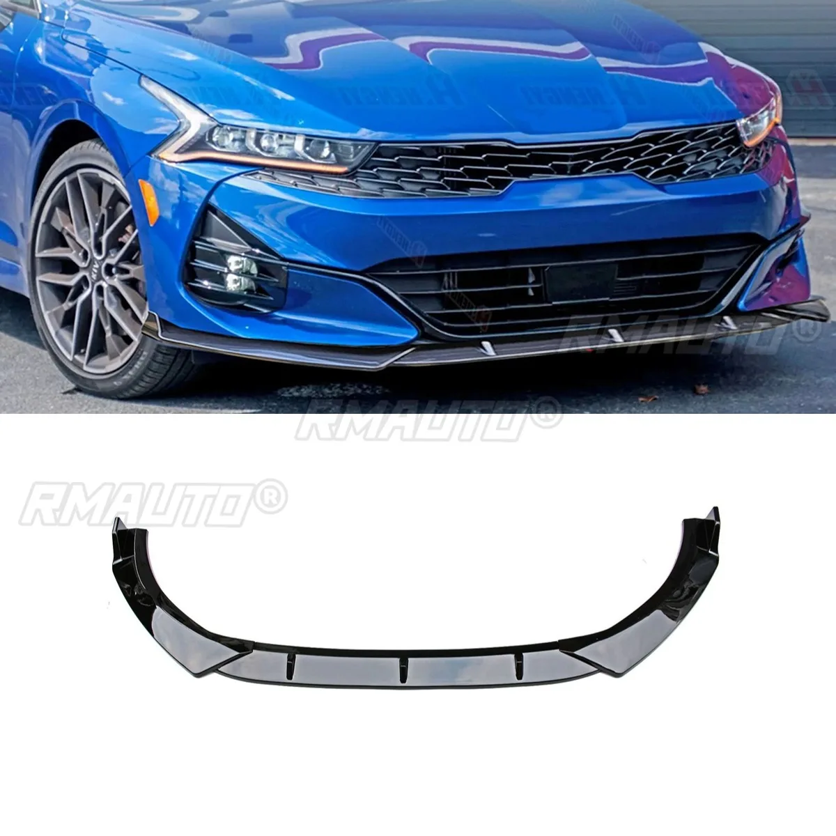 

For Kia Car Front Bumper Spoiler Bumper Cover Bumper Guard Front Lip Body Kit Compatible With Kia K5 2020-2024 Car Accessories