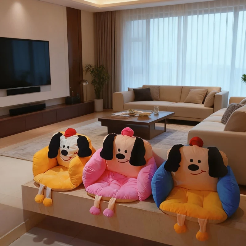 

Cute cartoon doll cushion office chair cushion winter warm and comfortable backrest cushion gift suitable girls' dormitory use