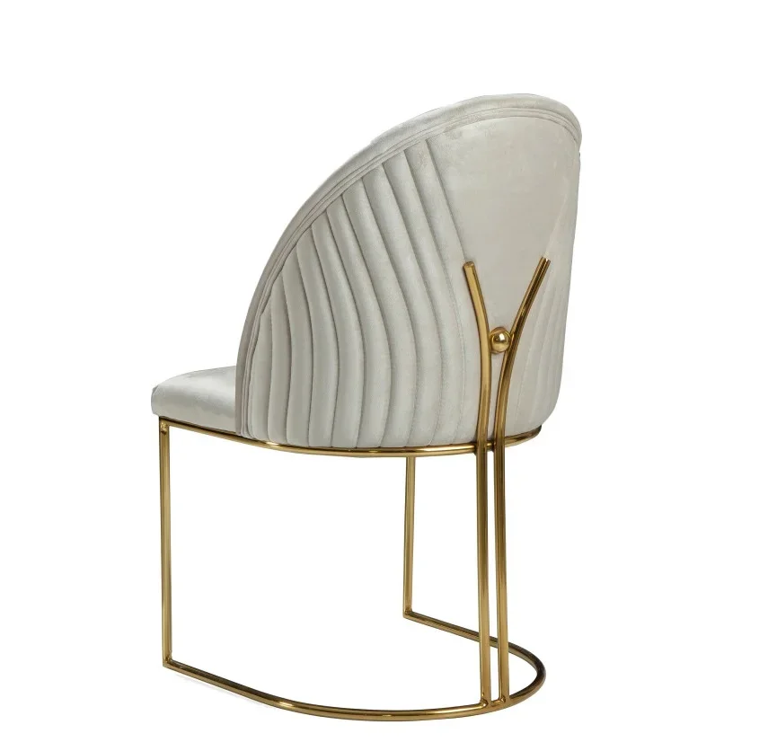 

z Newest Luxury High Quality Dining Chair Gold Stainless Steel Velvet Restaurant Chair for Home Hotel Wedding