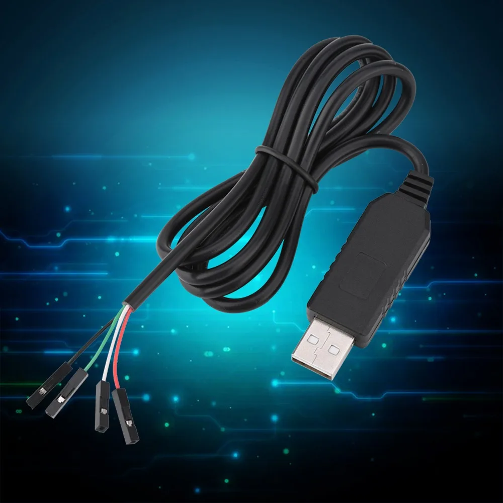 PL2303HX RS232 USB إلى TTL محول 100 سنتيمتر طول USB إلى COM/TTL USB إلى كابل TTL واجهة تسلسلية STC تنزيل كابل
