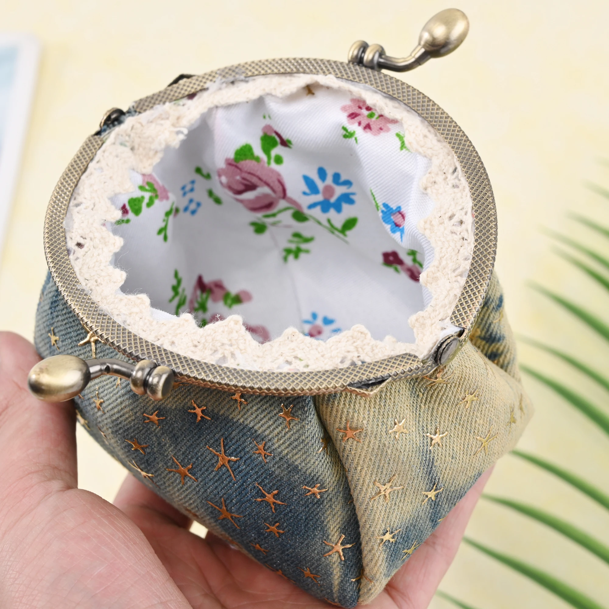 2024 Fashion Creative Small Coin Purse Wallet Women Hasp Clutch Bag Women's Purses Pentagram Small Wallet Monedero