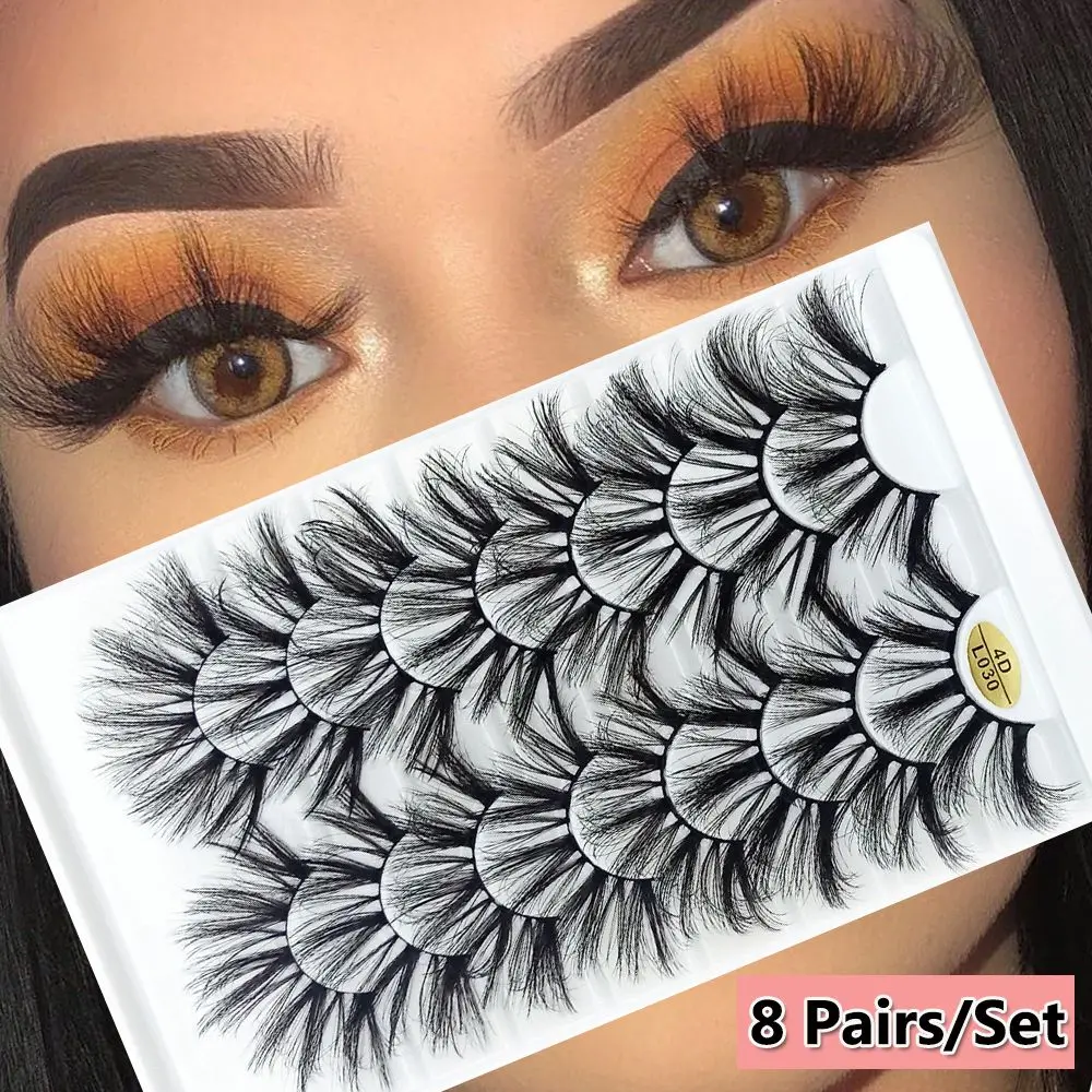 Eye Makeup Tools Long Natural Multilayered Effect Full Volume Thick 25MM Lashes False Eyelashes 4D Mink Eye Lash Extension