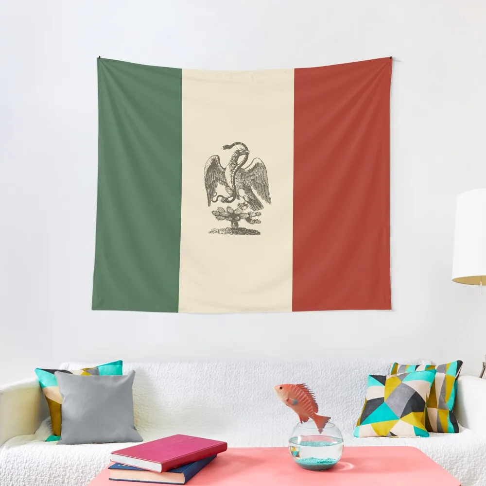 

Bandera de Mexico 1800 Tapestry Aesthetic Decoration Decorative Paintings Wall Decorations Tapestry