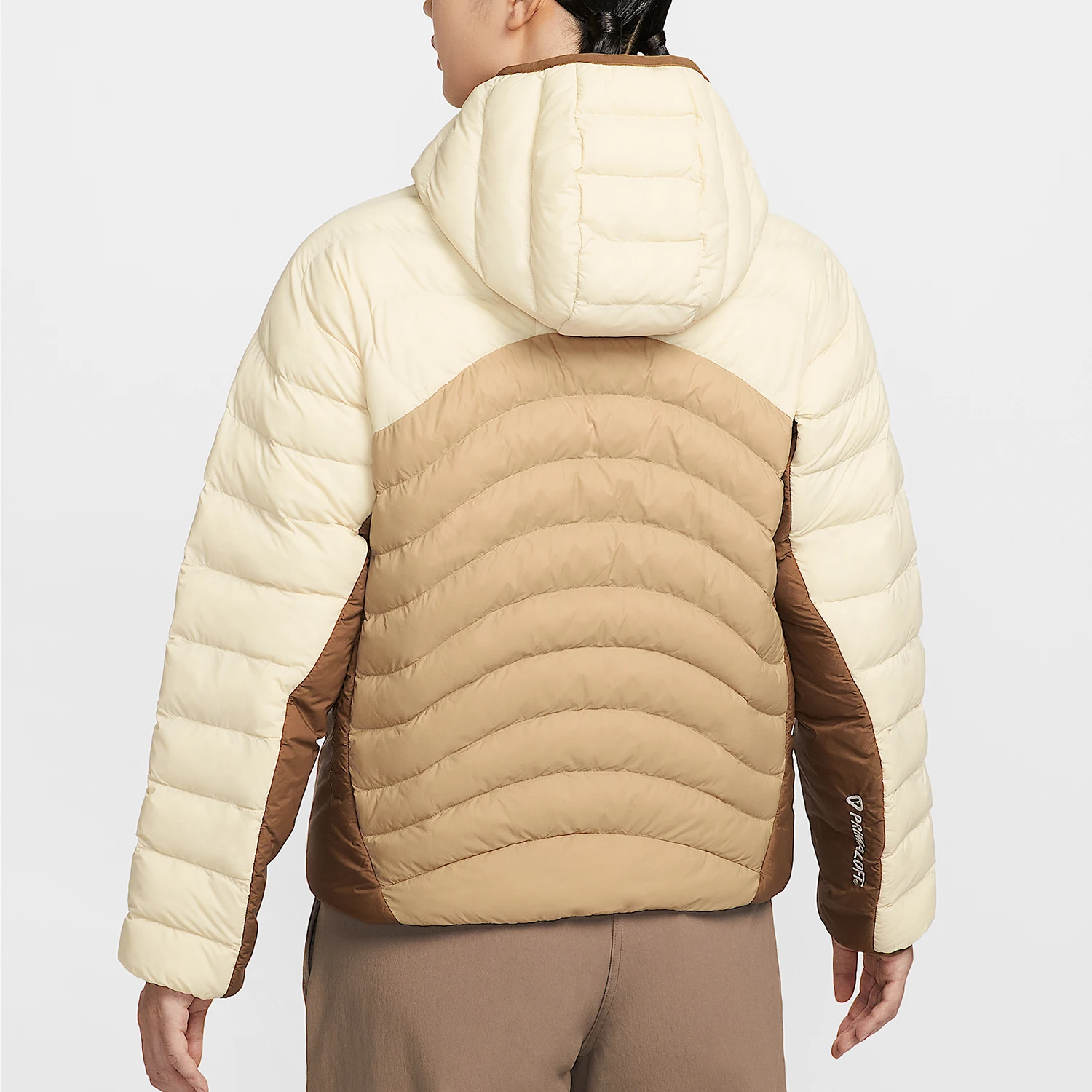 Nike genuine winter women's hooded patchwork warm cotton jacket HM9964-229