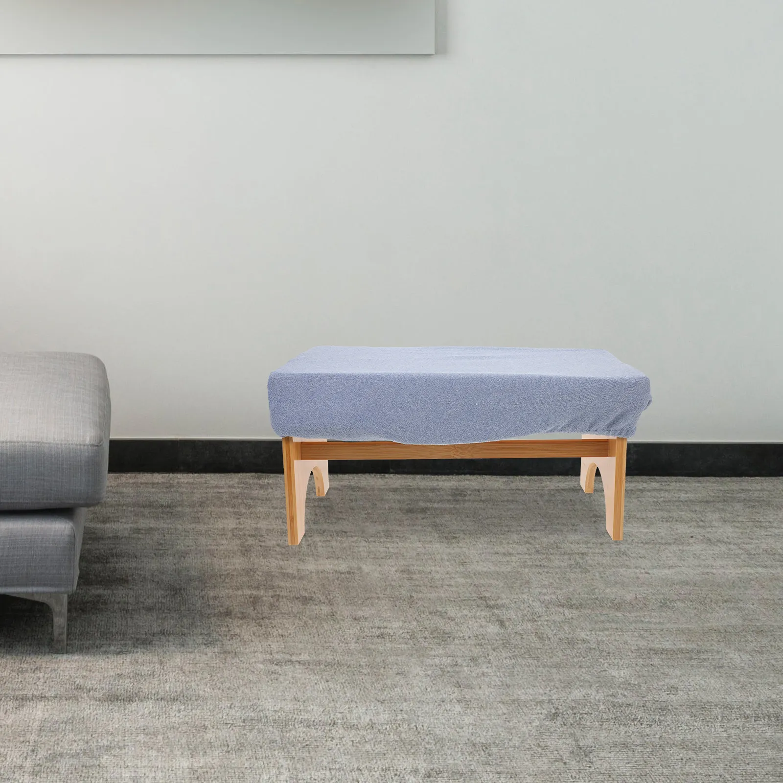Thick Elastic Bench Seat Cover Wear Resistant Stretch Piano Stool Protector Dustproof Cover Polyester Bench Protector