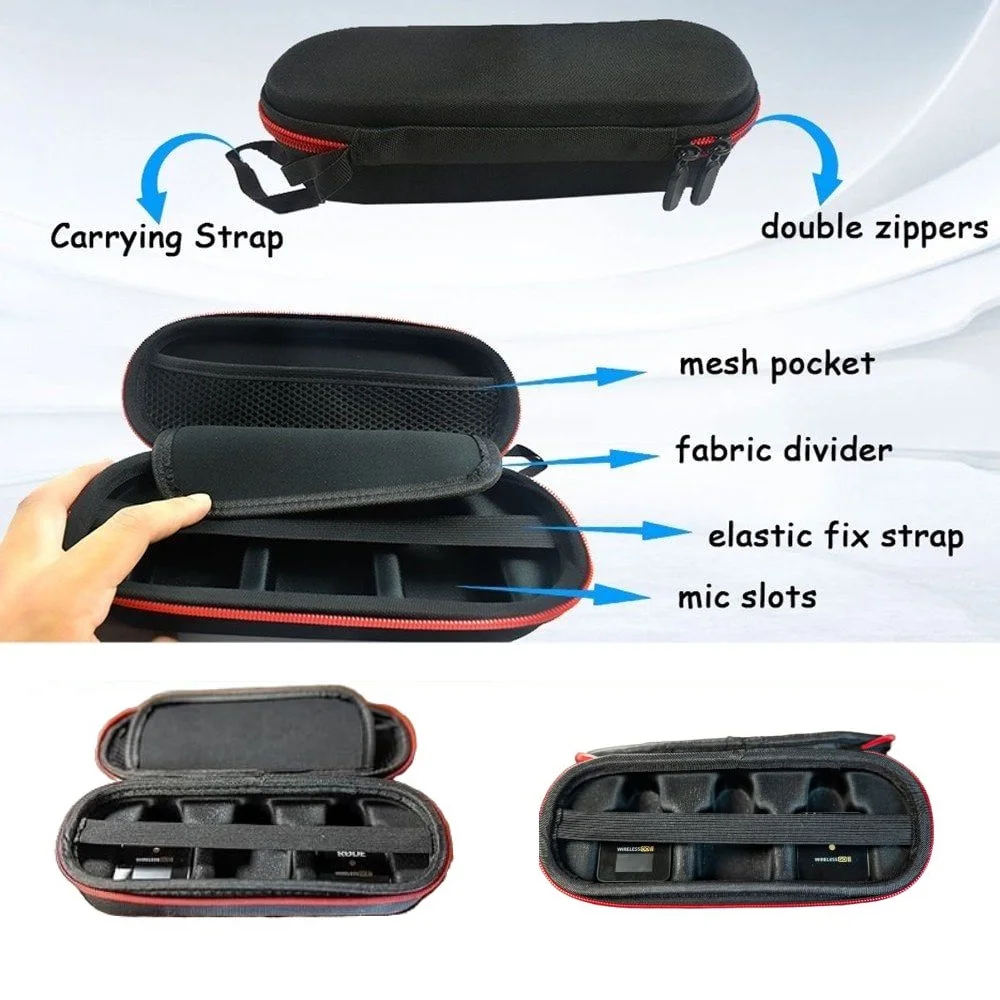 حالة نظام ميكروفون لاسلكي ، يصلح للركب اللاسلكي الذهاب 2 ، لي الذهاب 2