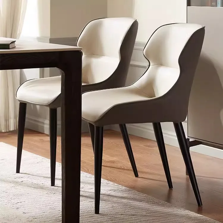 

Modern home dining chair light luxury high-end stool Italian minimalist 2025 new chair