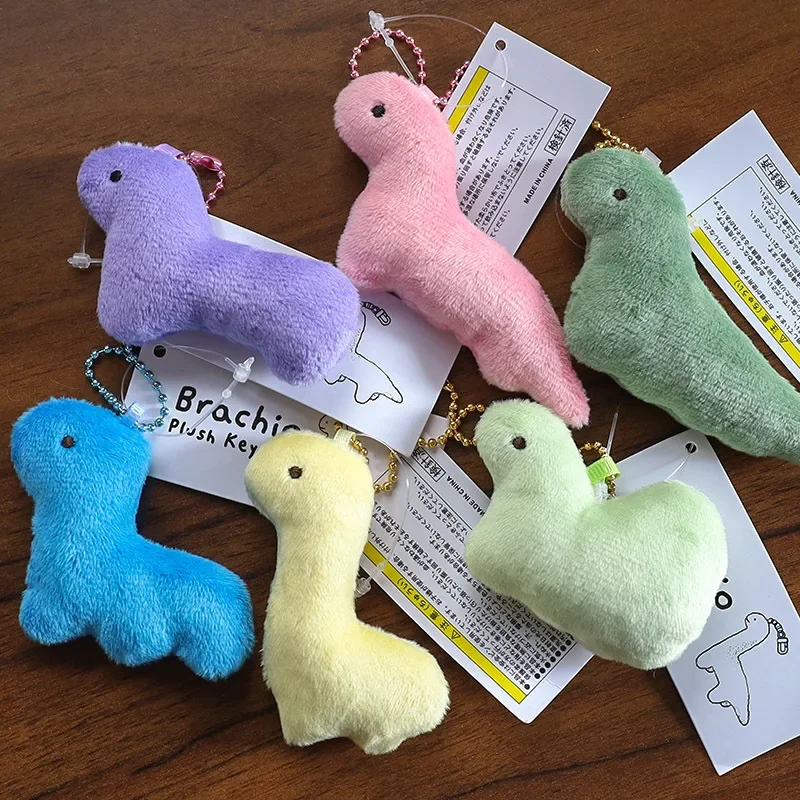 Animais de pelúcia Chaveiro, Pingente Dinossauro Bonito, Boneca para Menina, Coração, Mochila Pingente, Presente de aniversário para Amigo