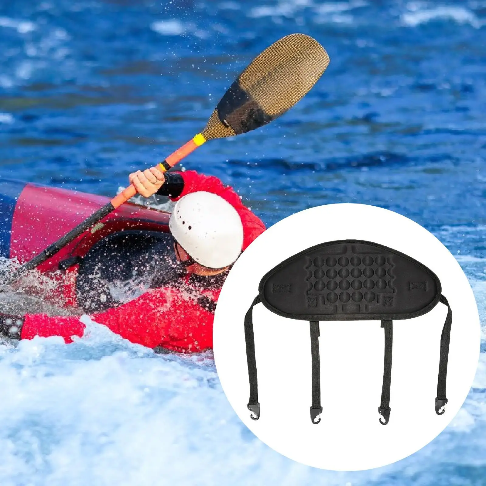 

Kayak Back Cushion Replacement Soft Anti Slip Padded Thick Kayak Seat Back Pad EVA Foam Pad for Canoeing Rafting Kayaking