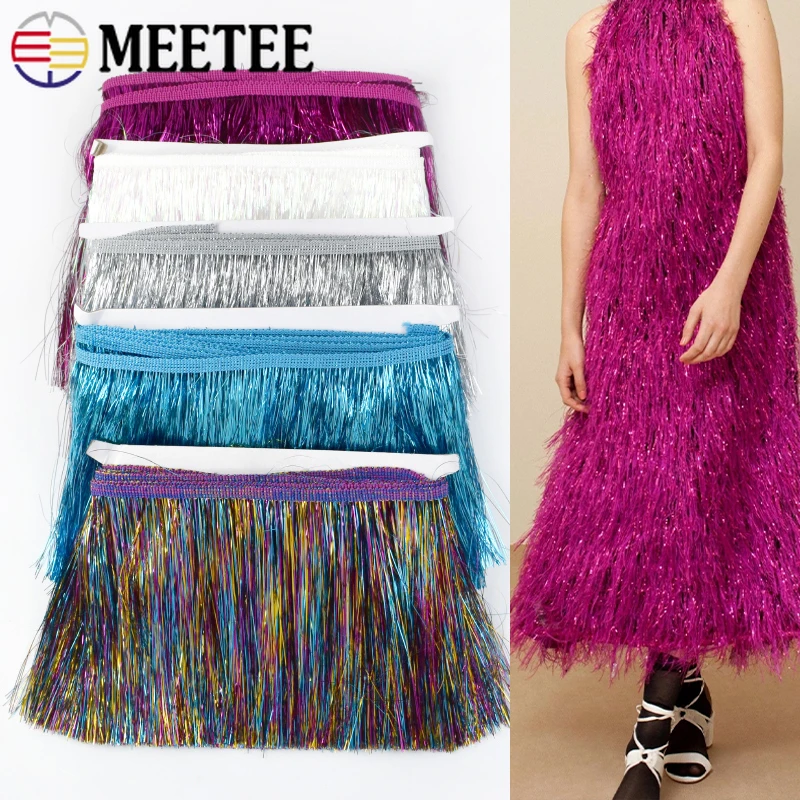 

2/5/10Meters 15/20cm Fringe Tassel for Sewing Clothing Latin Dress Lace Trim Stage Clothes Curtains Laces Decor DIY Accessories