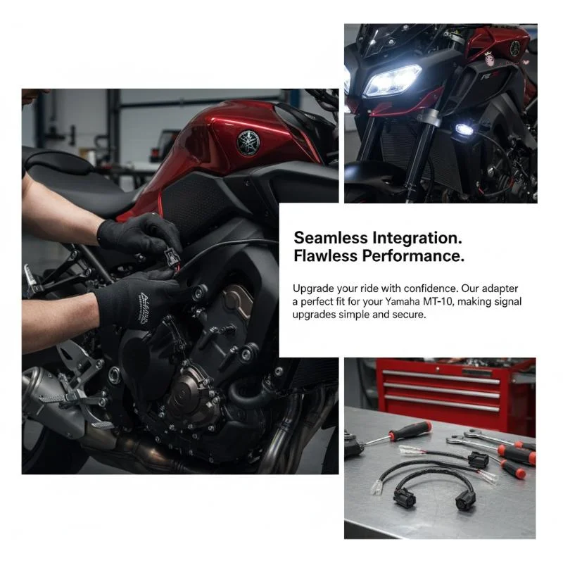 

[X6O] 2021-2025 For Tracer 9GT 7/GT MT-10 MT-09 Turn Signal Maker Wire Adapter Indicator Blinker Wiring Harness Plug Connector