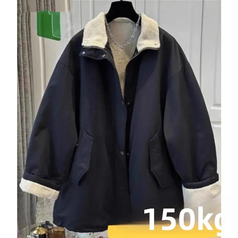 メンズ ミッドレングス 軽量 コットン ジャケット スタンドカラー 断熱性 暖かい綿入りコート ルーズフィット レギュラー 薄手