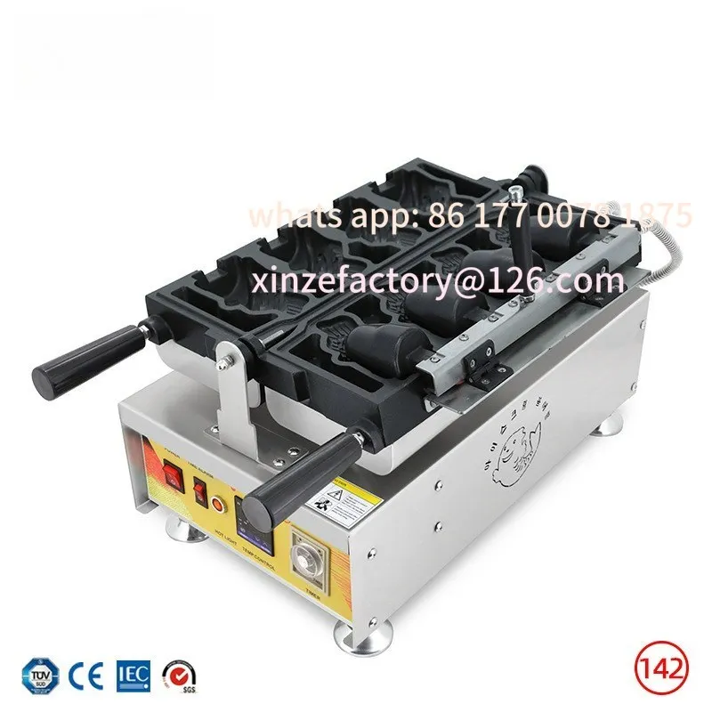 

Customizable snapper ice cream shell fish type grill hot-selling digital display version waffle grill electric heating