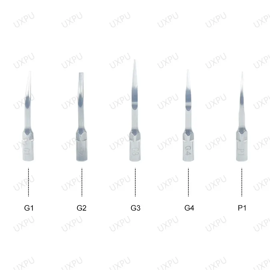 5pcs Dental Ultrasonic Scaler Tip Scaling Tip Periodontics Endodontics Fit EMS Woodpecker SATELEC DTE NSK