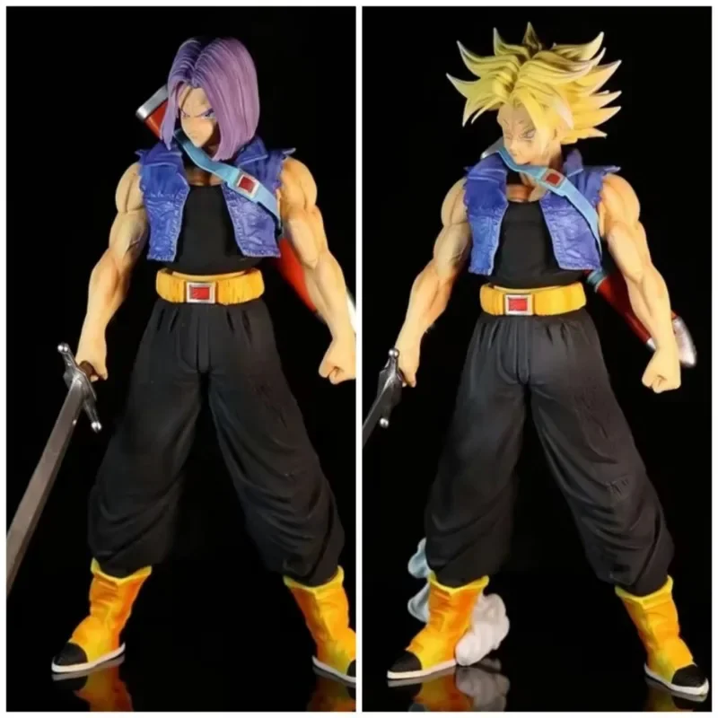 

27CM Dragon Ball GK NEC Tornex Yellow Hair Purple Hair Can Change Hands Removable Memories of Childhood Desktop decoration