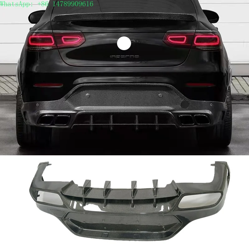 Complete OEM Facelift Conversion & Custom BuildC253 GLC Coupe Topcar Style High Quality Carbon Fiber Rear Diffuser Rear Bumper F