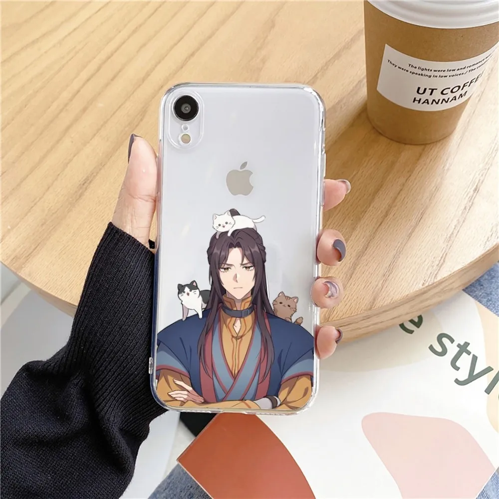 Chinese Style Tian Guan Ci Fu Phone Case For Iphone 15 11 13 14 Pro Max 7 8 Plus X Xr Xs Max Se2020 12mini Transparent Cover