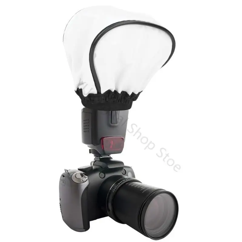 96BA 2-teilige faltbare Mini-Bounce-Diffusor-Portrait-Softbox für Blitz-Speedlites – Detail 5