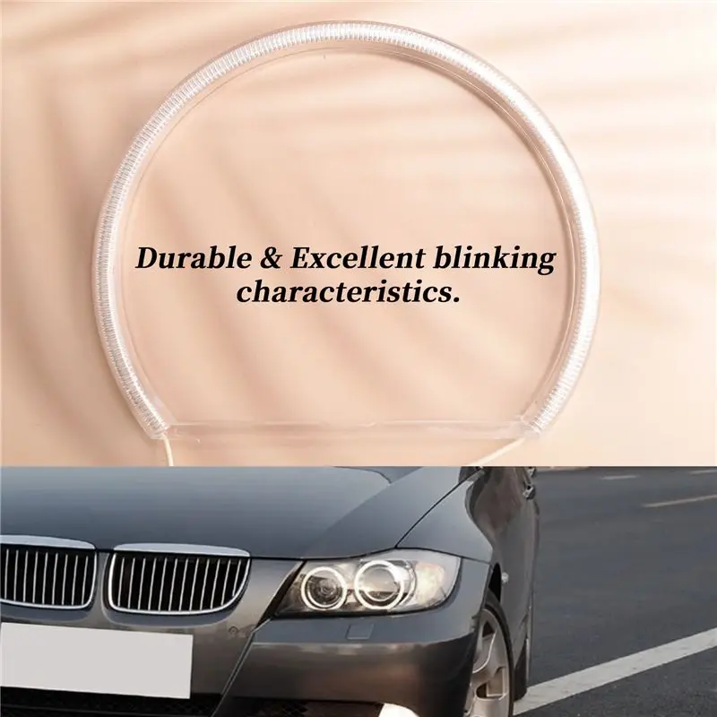 4X Ccfl Angel Eye Halo Led Ring Light White Non-Projector For Bmw E46 3 Series