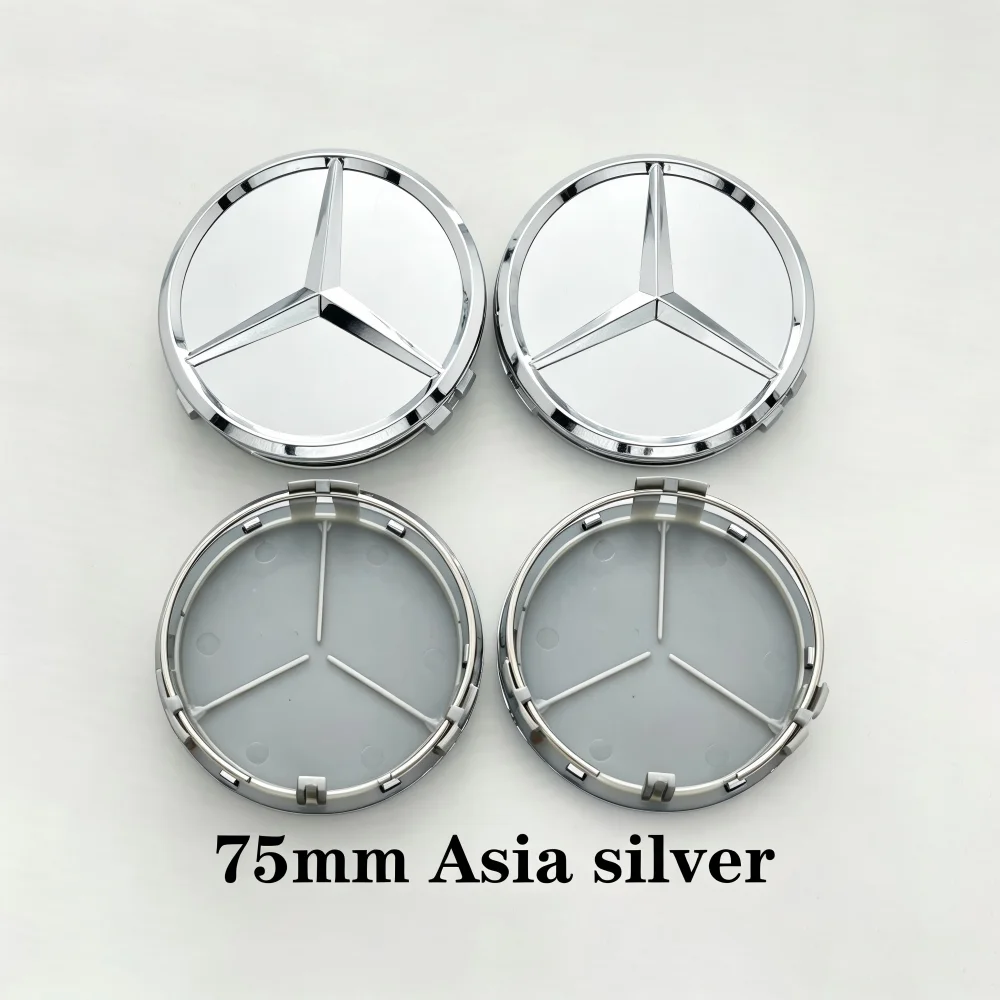 4pcs 75mm Car Wheel Center Logo Hub Cap For Mercedes Benz B/C/E/S W211 W205 W213 W203 C218 A207 CLA CLS E Class accessories - view 6