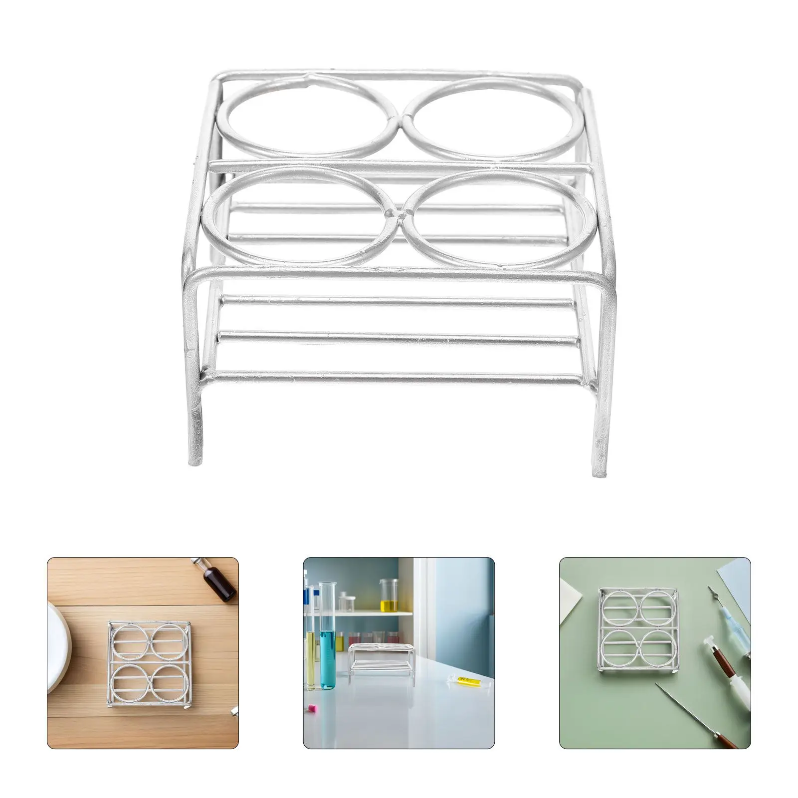 Laboratory Crucible Rack Four-Hole Wire Stand Stable Equipment High Temperature Resistant Chemistry