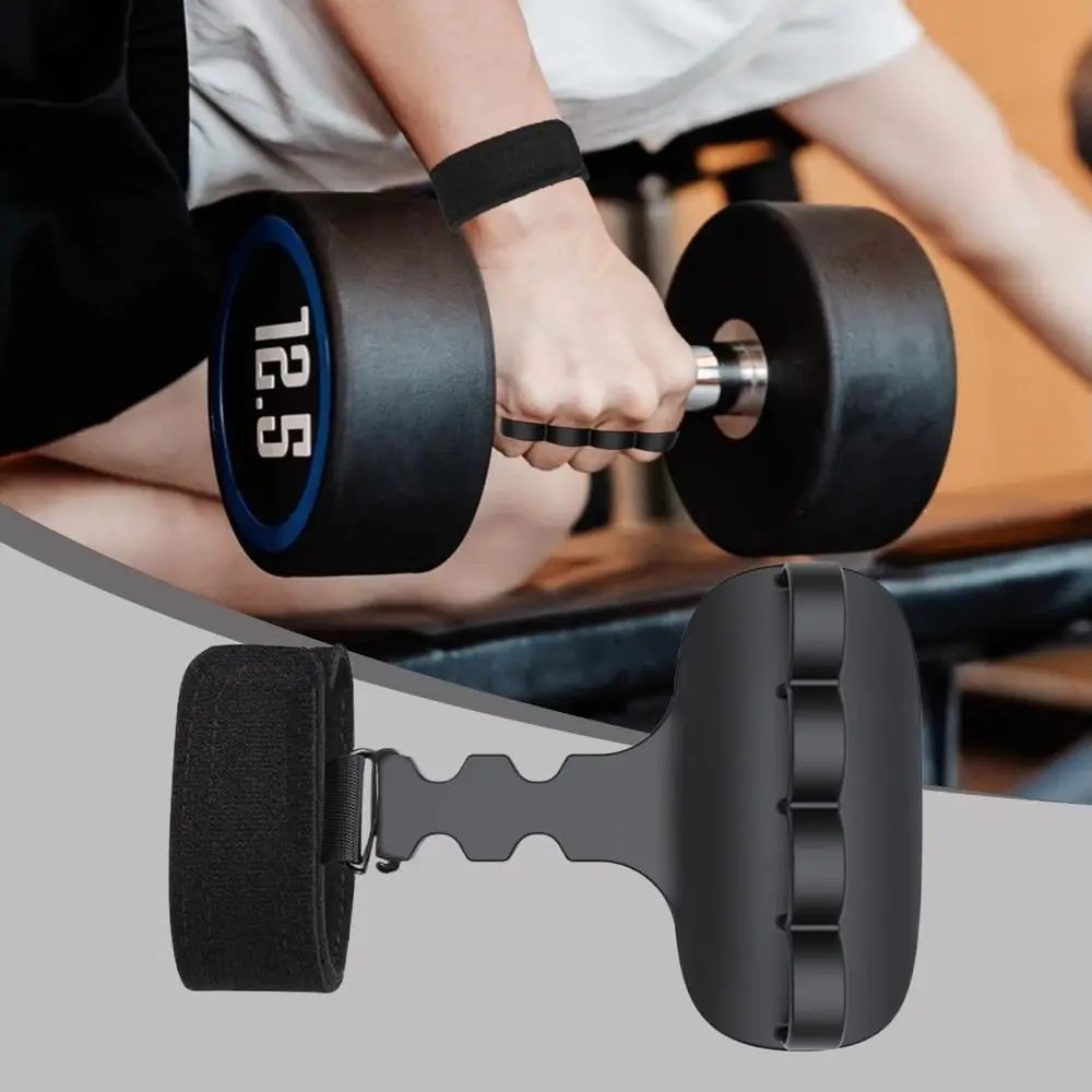 1 pc/ pair Silicone Material Lifting Grips Lightweight Design Ergonomic Shape Weight Lifting Grips Anti-Slip Grips