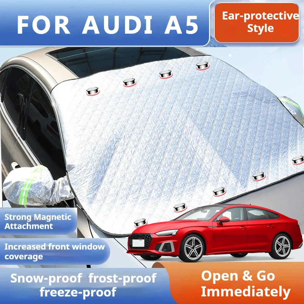 

Thickened Car Now Sunshade Windshield Cover With 5/9 Magnets UV Protection Anti Snow Sunlight for AUDI A5 8T3 8W6 B10