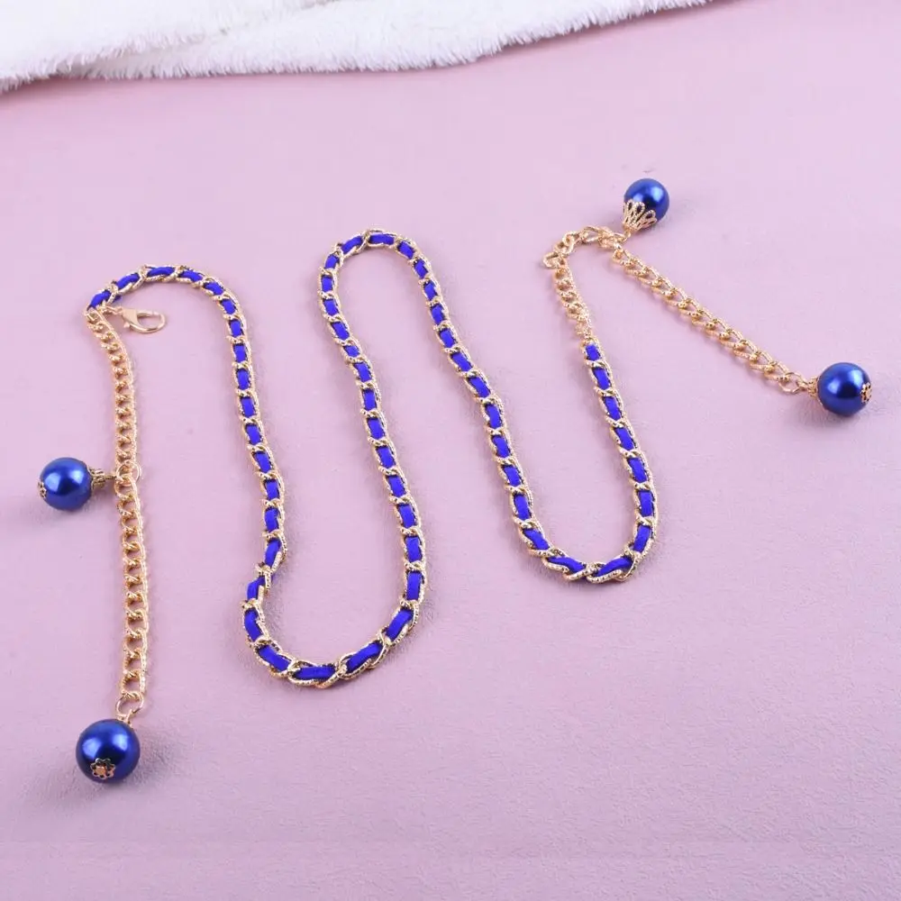 Rantai Pinggang Kait Logam Cocok untuk Semua Desain Mewah Rantai Logam Kulit Dapat Disesuaikan Dekorasi Pinggang Ikat Pinggang