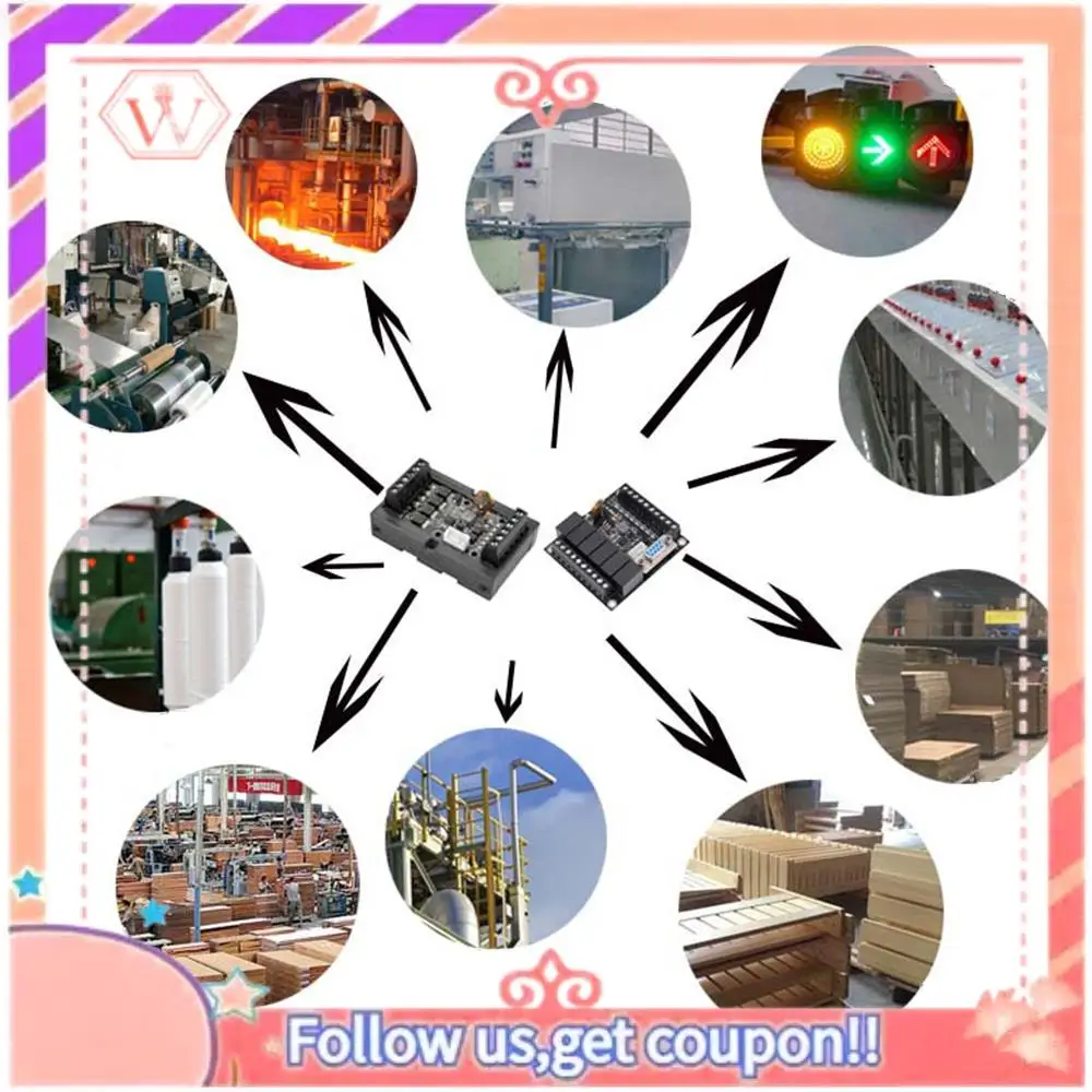 

Upgraded Motor Controller PLC Programmable Controller FX1N TO 20MR Programmable Relay Delay Module With Shell Motor Regulator