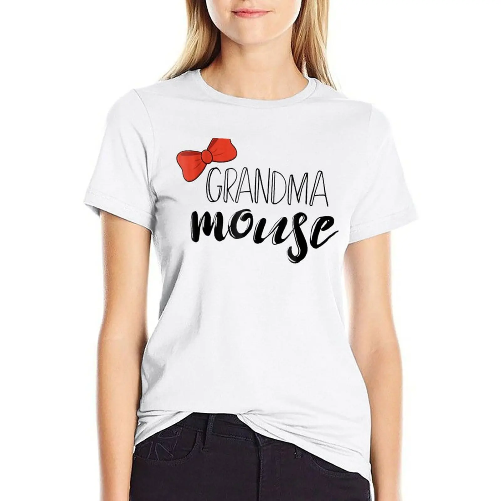 

Grandma Mouse Tee, Family Vacation Mouse Matching S T-shirt cute clothes female kawaii clothes tight shirts for Women