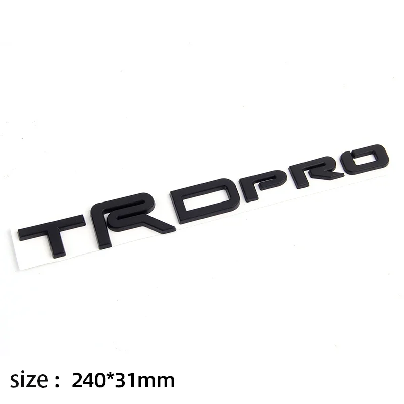 3D ABS Car trunk sticker TRDPRO logo for toyota TRD Yaris Camry Tantu Prado Lande kuluze RAV4 car  repack accessory