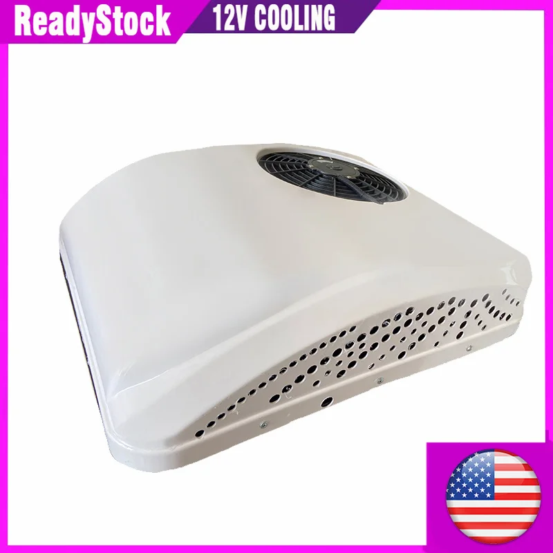 Treeligo 12V RV Roof Air Conditioner 13500BTU Heat&Cool  Electric RV Rooftop Parking ac for Truck Camper Van Caravans Motor home