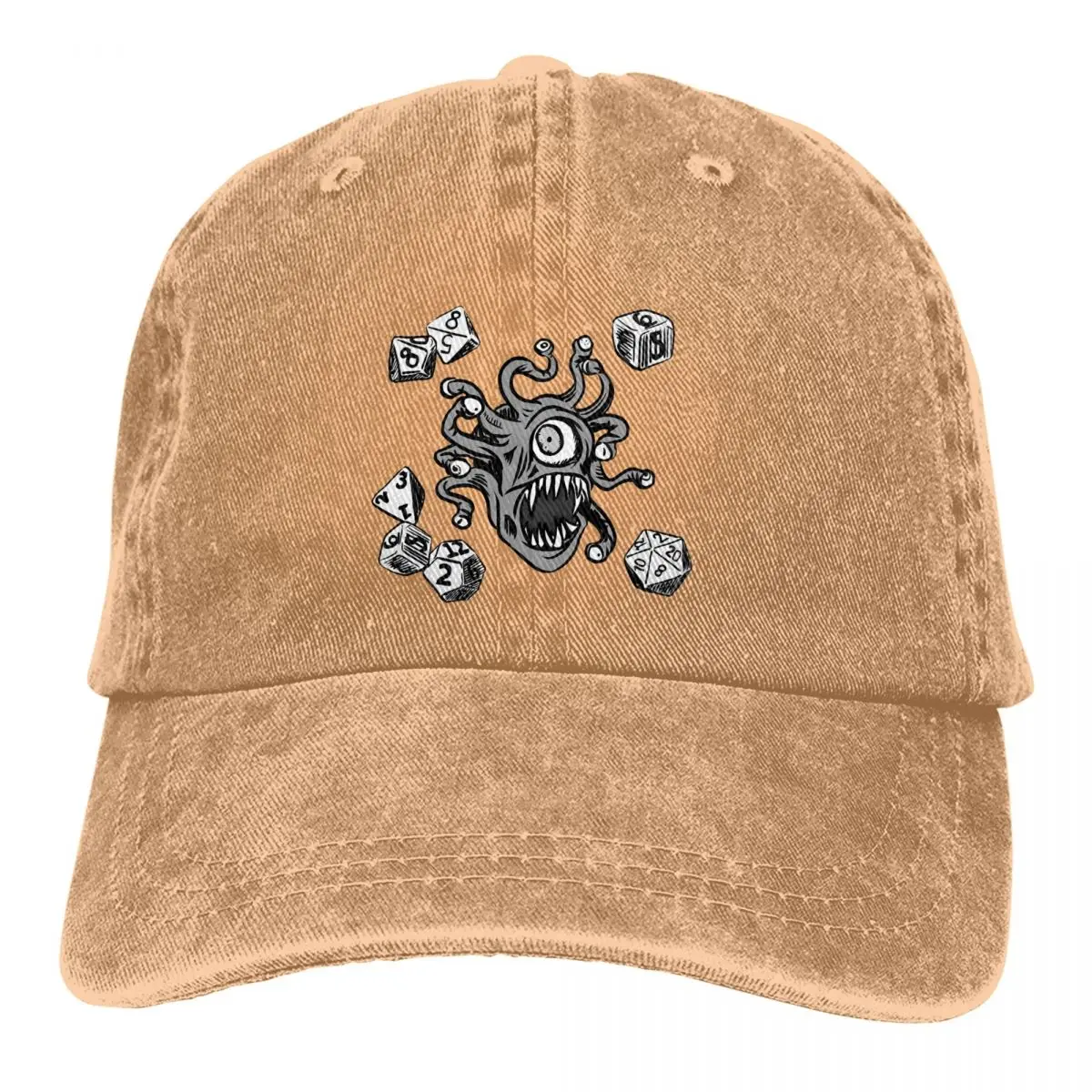 

Summer Cap Sun Visor Beholder Hip Hop Caps DnD Game Cowboy Hat Peaked Hats