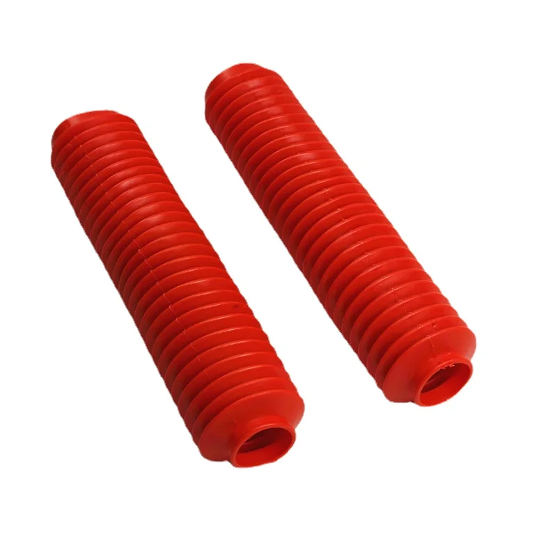 40mm Fork Motorbike Red Rubber Boot Universal Dust Jacket Cover Dirt Off Bike